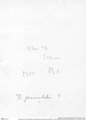 Historisches Foto (Rückseite) von Bachmayerus hyznymatus (Fraaije et al., 2019) (NHMW-AFW-GEO-BACHMAYER-FOTO-1990-0041-2785)
